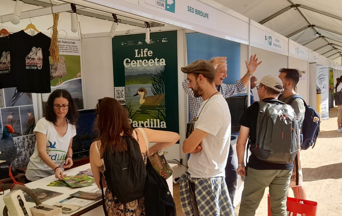 Expositor en el Delta Birding Festival. María Antón (SEO/BirdLife)